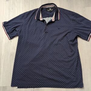 Butter Cloth Polo Shirt Mens XL Multi Color Lightning Bolt All Over Print Casual